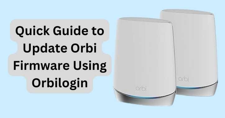 update orbi firmware